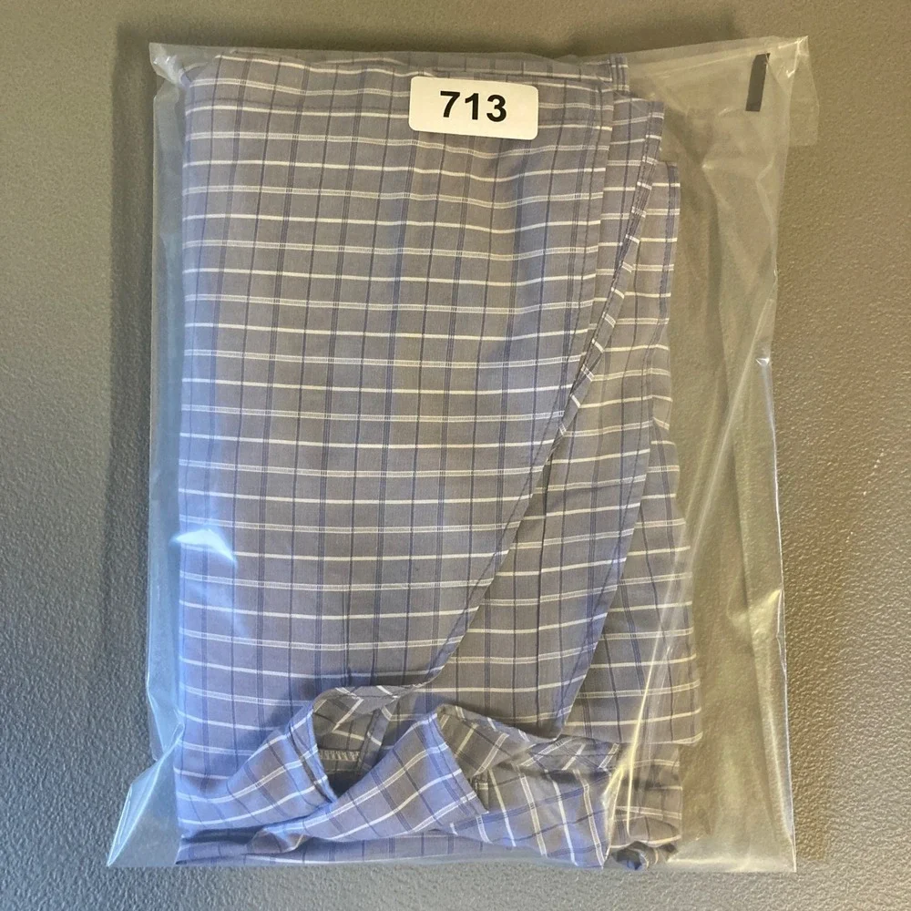 Polo Ralph Lauren Mens XL Blue White Plaid Cotton Button Down Long Sleeve Shirt